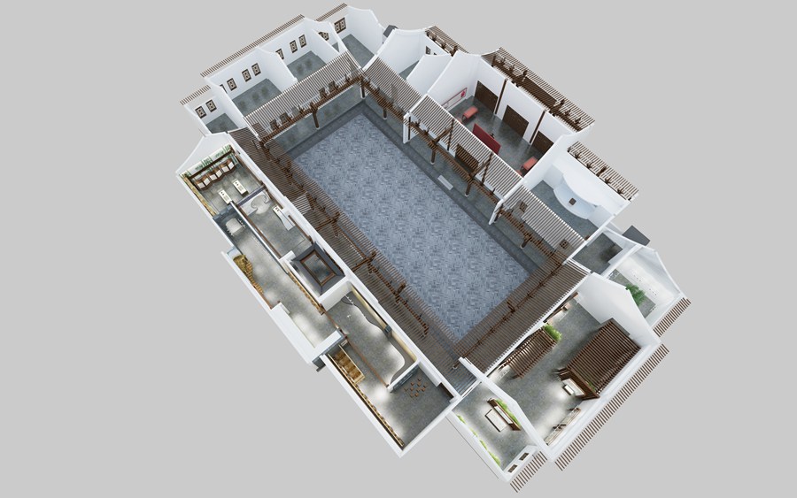 展廳效果圖制作 展廳效果圖制作