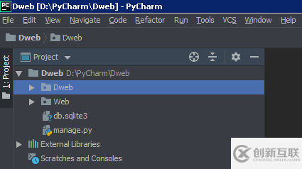 pycharm中創建Django的方法