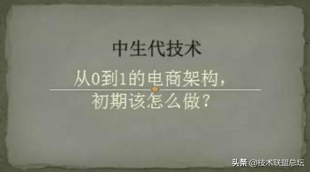 從0到1的電商架構(gòu),初期該怎么做?