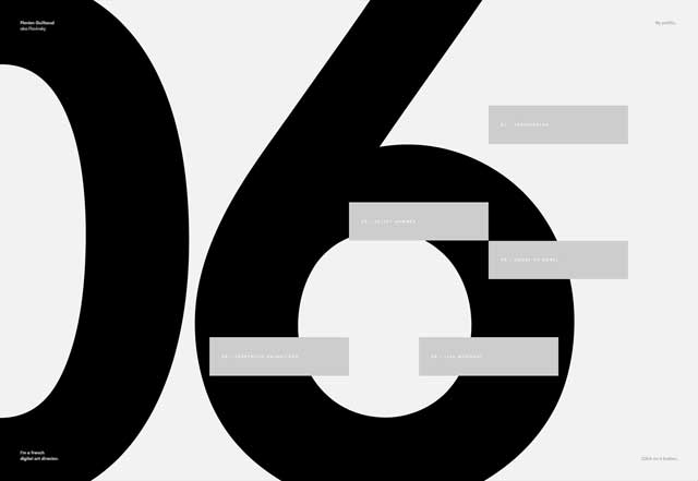 有影響力的黑和白的網站設計 有影響力的黑和白的網站設計