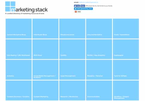 設計師，營銷人員，和其他的網絡工作者的收藏