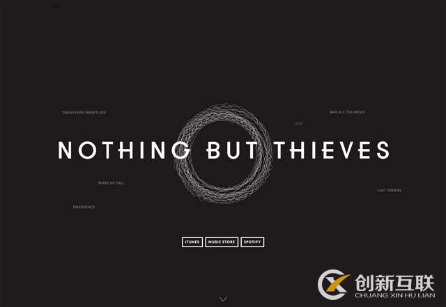 有影響力的黑和白的網站設計 有影響力的黑和白的網站設計