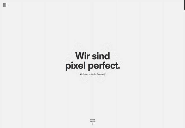 有影響力的黑和白的網站設計 有影響力的黑和白的網站設計