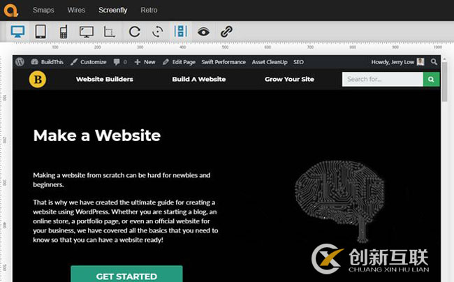 使用Screenfly可以在監(jiān)視器，平板電腦，智能手機和其他屏幕尺寸上預覽網(wǎng)頁。